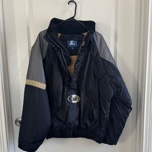 Vintage Purdue Black and Gold Pullover Jacket